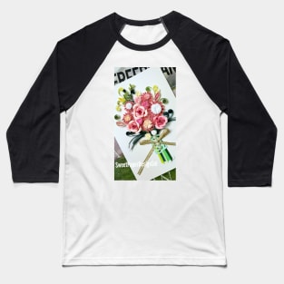 Printed Paper quilling Art. Paper quilling flower bouquet. Handmade Baseball T-Shirt